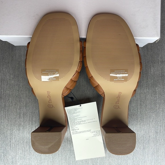 The Drop Pattie High Block-Heeled Mule Sandal NIB - Picture 10 of 10